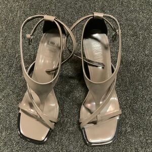 DKNY Women's Beige Strappy Heels
